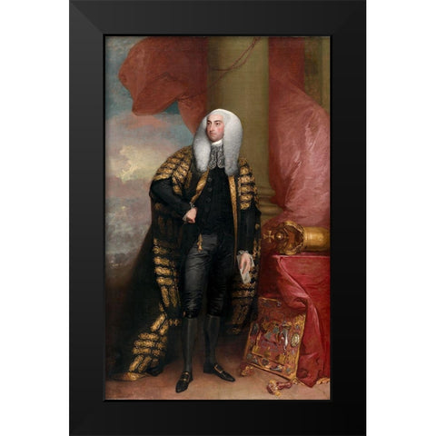 Baron FitzGibbon Black Modern Wood Framed Art Print by Stuart, Gilbert