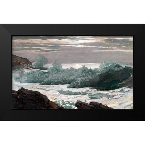 Early Morning After a Storm at Sea Black Modern Wood Framed Art Print by Homer, Winslow