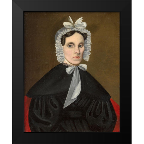 Sally Avery Olds Black Modern Wood Framed Art Print by Wade, Jeptha Homer