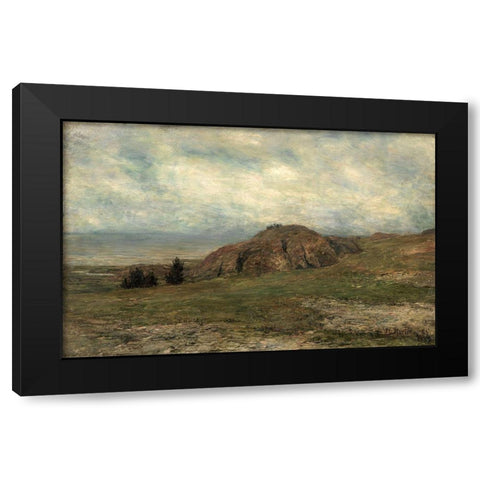 Wild Coast Newport Black Modern Wood Framed Art Print with Double Matting by Martin, Homer Dodge