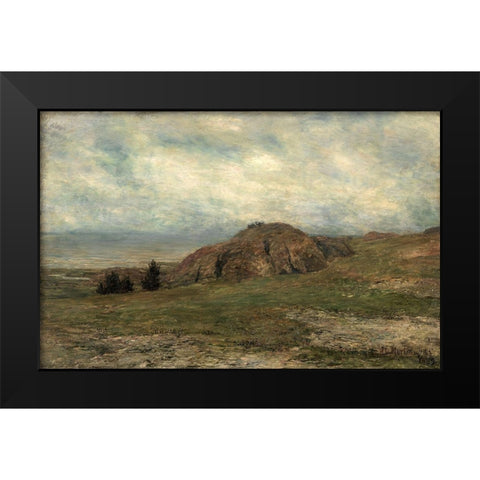 Wild Coast Newport Black Modern Wood Framed Art Print by Martin, Homer Dodge