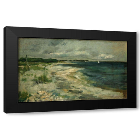 Storm Clouds Black Modern Wood Framed Art Print by Twachtman, John Henry