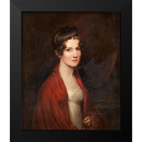 Mary Fairlie Cooper Black Modern Wood Framed Art Print by Dunlap, William
