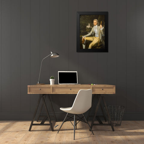 Moses Seymour Jr Black Modern Wood Framed Art Print by Earl, Ralph
