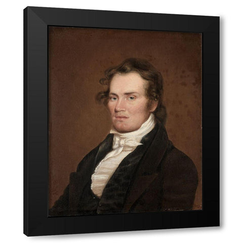 James G McKinney Black Modern Wood Framed Art Print with Double Matting by Jouett, Matthew Harris