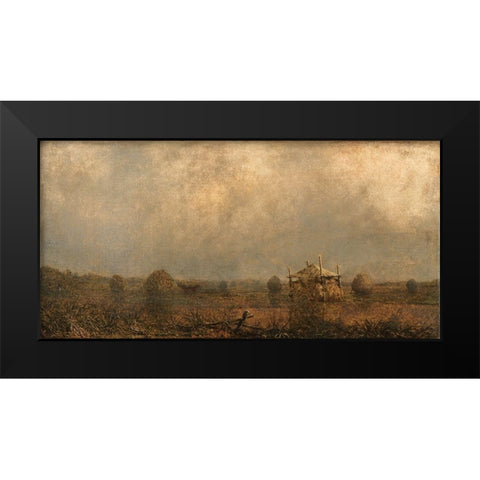 High Tide on the Marshes Black Modern Wood Framed Art Print by Heade, Martin Johnson