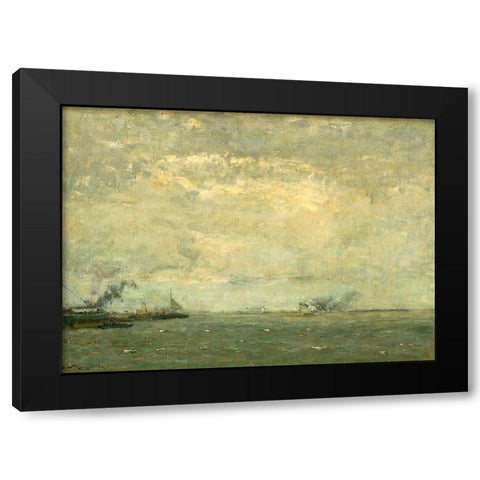 The Dutchman Black Modern Wood Framed Art Print with Double Matting by Gottwald, Frederick