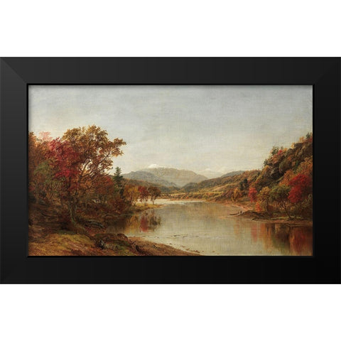 Mount Washington New Hampshire Black Modern Wood Framed Art Print by Cropsey, Jasper F