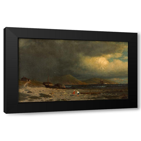 Labrador Coast Black Modern Wood Framed Art Print with Double Matting by Bradford, William