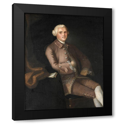 John Browne Black Modern Wood Framed Art Print with Double Matting by Blackburn, Joseph
