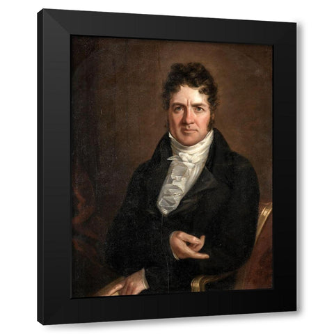 Thomas Abthorpe Cooper Black Modern Wood Framed Art Print with Double Matting by Jarvis, John Wesley