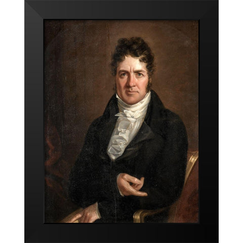 Thomas Abthorpe Cooper Black Modern Wood Framed Art Print by Jarvis, John Wesley