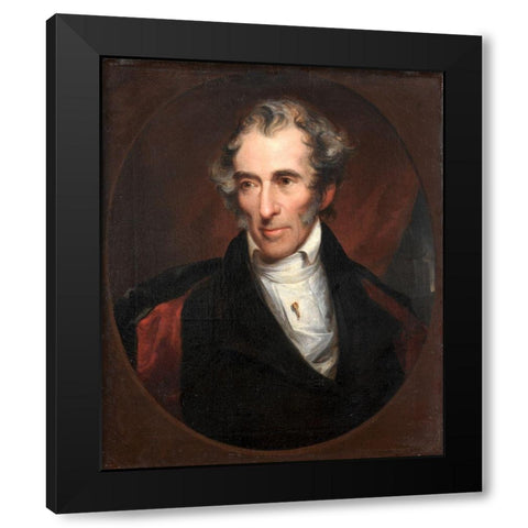Martin Luther Hurlbut Black Modern Wood Framed Art Print with Double Matting by Neagle, John