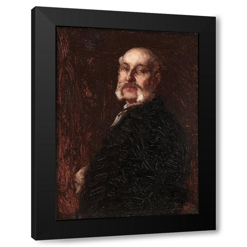Samuel W Rowse Black Modern Wood Framed Art Print with Double Matting by Johnson, Eastman