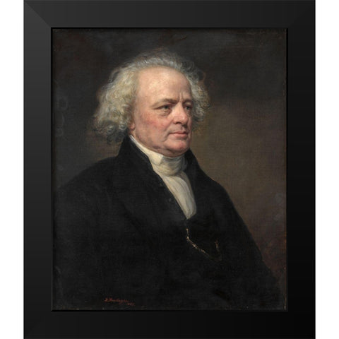 Dr. John W Francis Black Modern Wood Framed Art Print by Huntington, Daniel