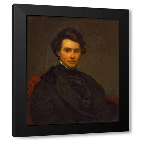 Tompkins Matteson Black Modern Wood Framed Art Print by Elliott, Charles Loring