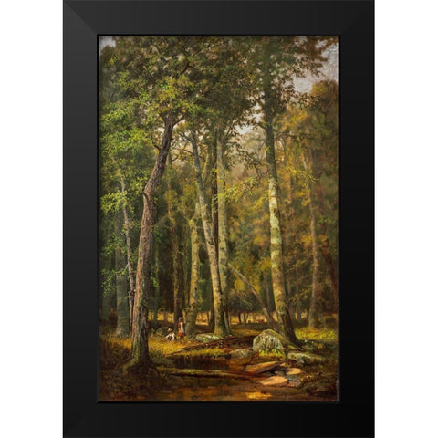A Summer Afternoon Black Modern Wood Framed Art Print by Smith, R Way