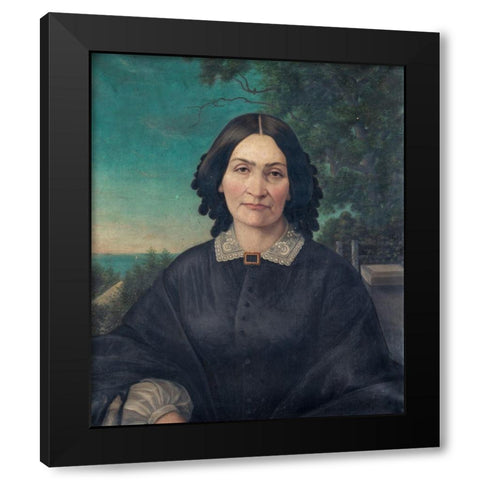 Julia Hulbert Hubbard Black Modern Wood Framed Art Print by Anonymous