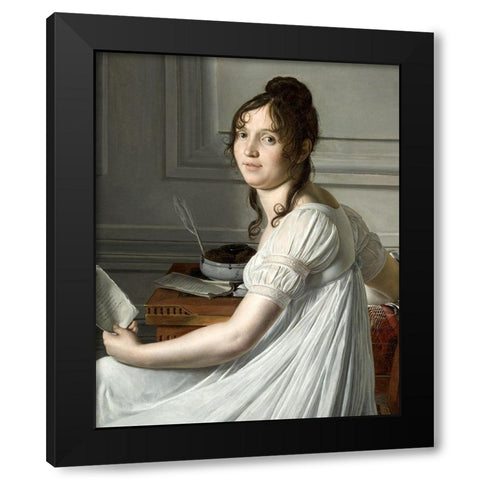 Sophie Crouzet Black Modern Wood Framed Art Print by Hersent, Louis