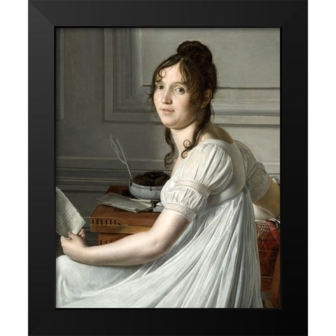 Sophie Crouzet Black Modern Wood Framed Art Print by Hersent, Louis