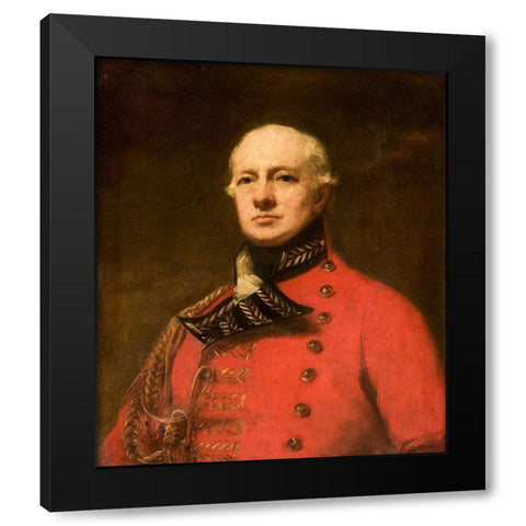 Lieutenant General Duncan Campbell Black Modern Wood Framed Art Print with Double Matting by Raeburn, Henry