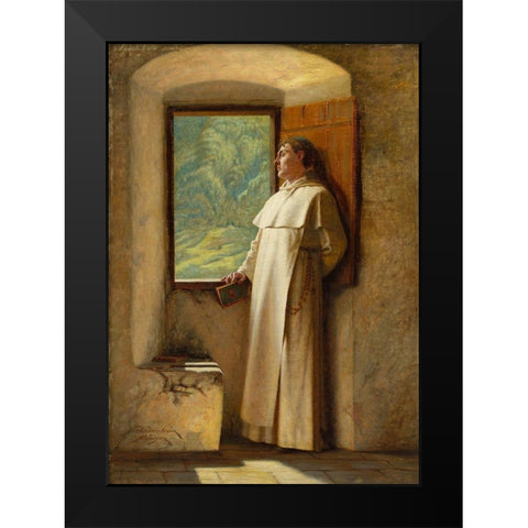 The Sunlight Black Modern Wood Framed Art Print by Cederstrom, Ture Nikolaus