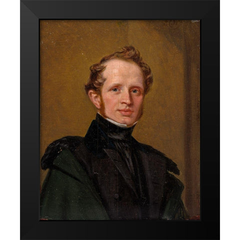 Henry Francis Playter Black Modern Wood Framed Art Print by Wonder, Pieter Christoffel
