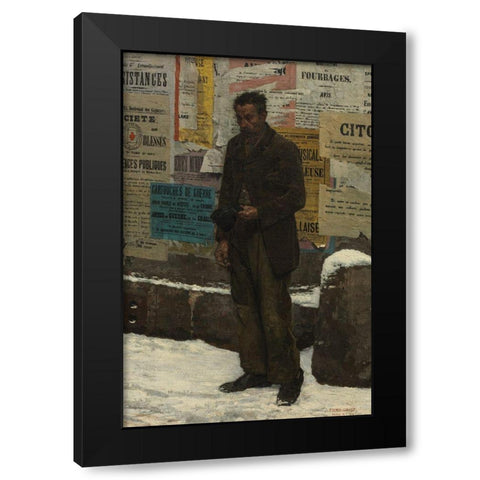 The Veteran Black Modern Wood Framed Art Print with Double Matting by Firmin-Girard, Marie-Francois