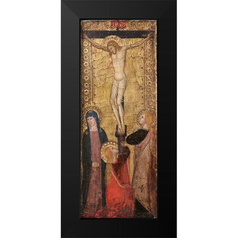 The Crucifixion Black Modern Wood Framed Art Print by Firenze, Andrea da