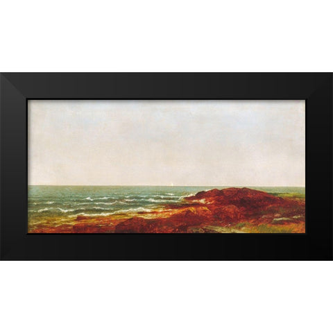 The Sea 1872 Black Modern Wood Framed Art Print by Kensett, John Frederick