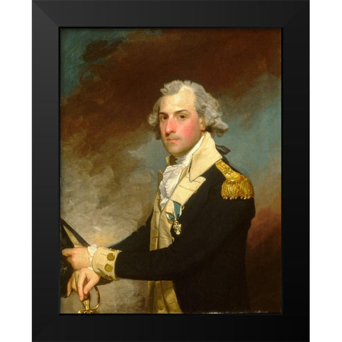 Matthew Clarkson 1794 Black Modern Wood Framed Art Print by Stuart, Gilbert