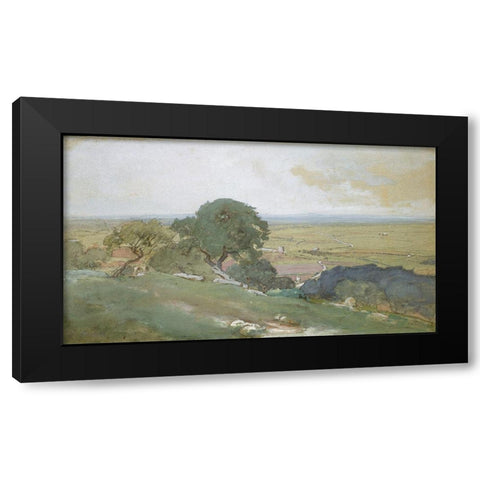 Olive Trees at Tivoli 1873 Black Modern Wood Framed Art Print by Inness, GeorgeÂ 