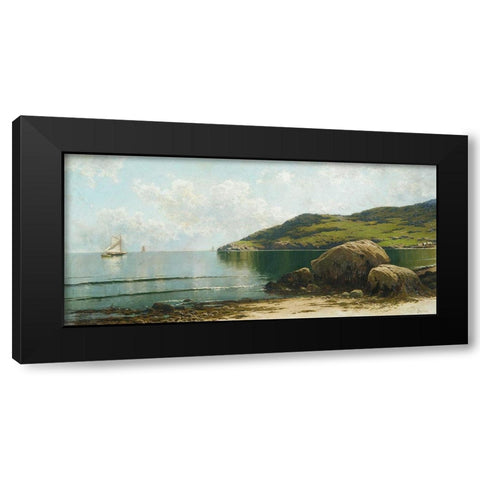 Marine Landscape Black Modern Wood Framed Art Print by Bricher, Alfred Thompson