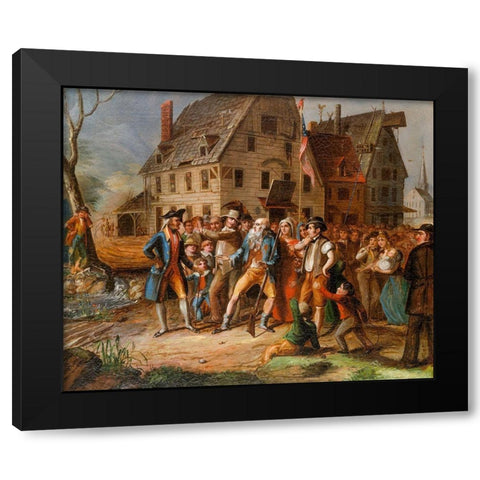 Rip Van Winkle 1833 Black Modern Wood Framed Art Print by Browere, Albertis del Orient