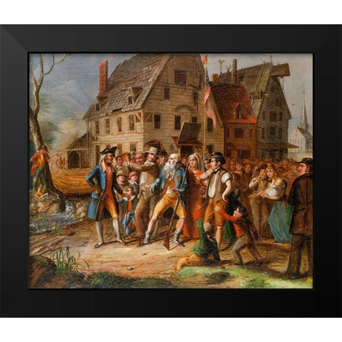 Rip Van Winkle 1833 Black Modern Wood Framed Art Print by Browere, Albertis del Orient