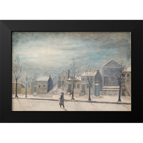 City Watchman Black Modern Wood Framed Art Print by Chappel, William P.