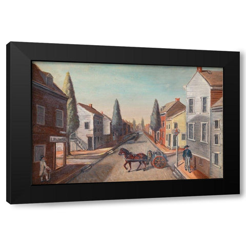 The Sewer Black Modern Wood Framed Art Print by Chappel, William P.