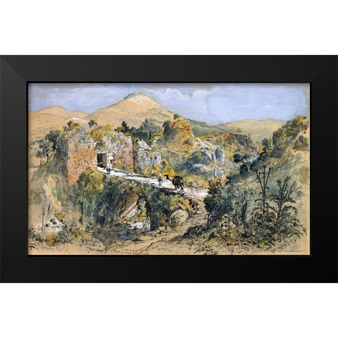 Caesarea Philippi (Banias) Black Modern Wood Framed Art Print by Fenn, Harry