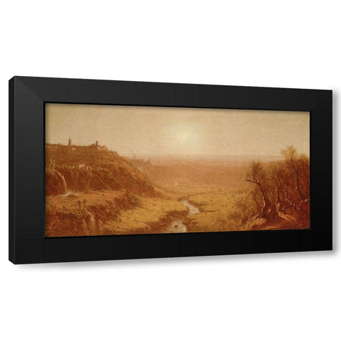 Tivoli Black Modern Wood Framed Art Print with Double Matting by Gifford, Sanford Robinson