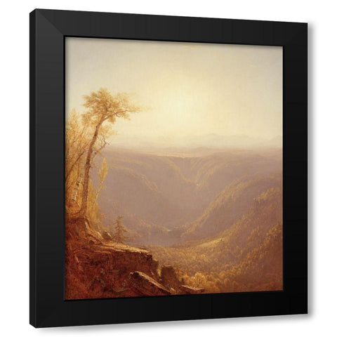 A Gorge in the Mountains (Kauterskill Clove) Black Modern Wood Framed Art Print by Gifford, Sanford Robinson