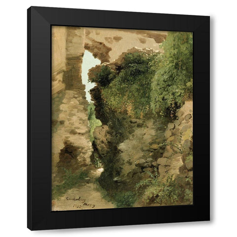 Godesberg Black Modern Wood Framed Art Print by Hart, James M.