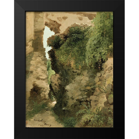 Godesberg Black Modern Wood Framed Art Print by Hart, James M.
