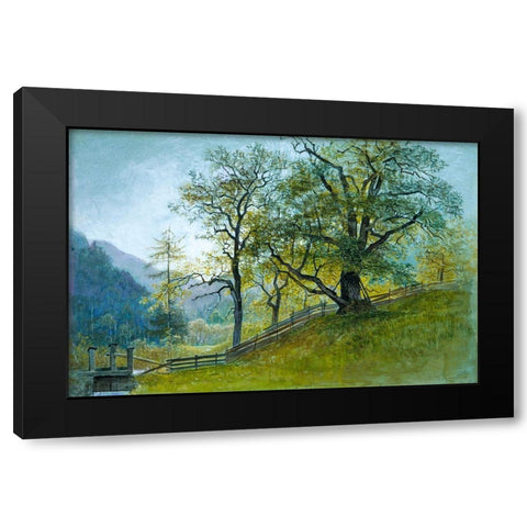 Vahrn in Tyrol near Brixen Black Modern Wood Framed Art Print by Haseltine, William Stanley