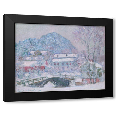 Sandvika, Norway Black Modern Wood Framed Art Print with Double Matting by Monet, Claude