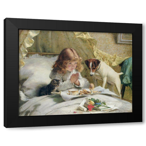 Suspense Black Modern Wood Framed Art Print with Double Matting by Barber, Charles Burton