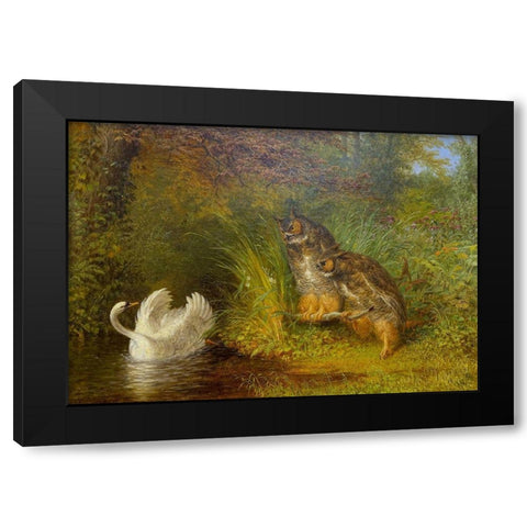 Susanna and the Elders Black Modern Wood Framed Art Print with Double Matting by Beard, William Holbrook