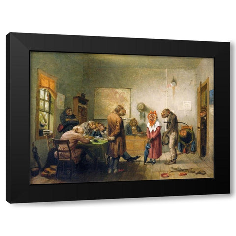 Divorce Black Modern Wood Framed Art Print by Beard, William Holbrook