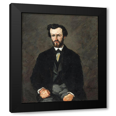 Antony ValabrÃ¨gue Black Modern Wood Framed Art Print with Double Matting by Cezanne, Paul