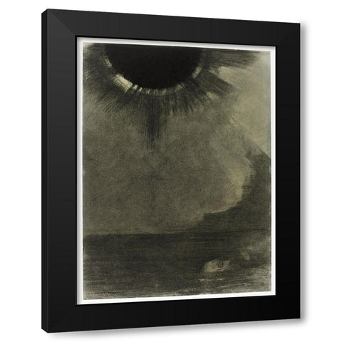 The Walleye Black Modern Wood Framed Art Print by Redon, Odilon