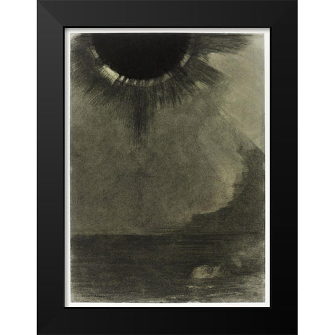 The Walleye Black Modern Wood Framed Art Print by Redon, Odilon